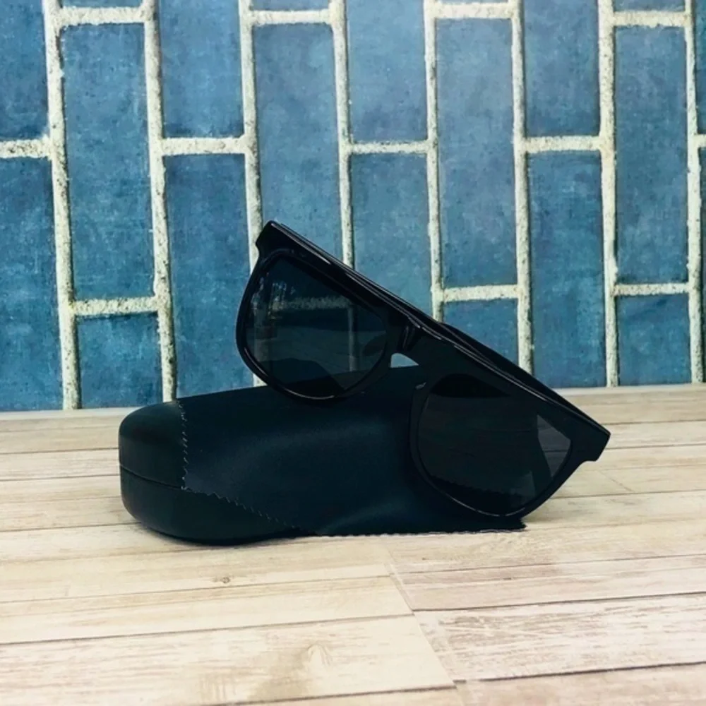 KOMONO Bennet Glossy Black Sunglasses NEW